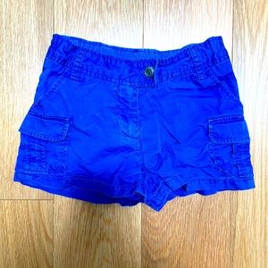 Bonpoint cobalt blue cargo shorts, size 6